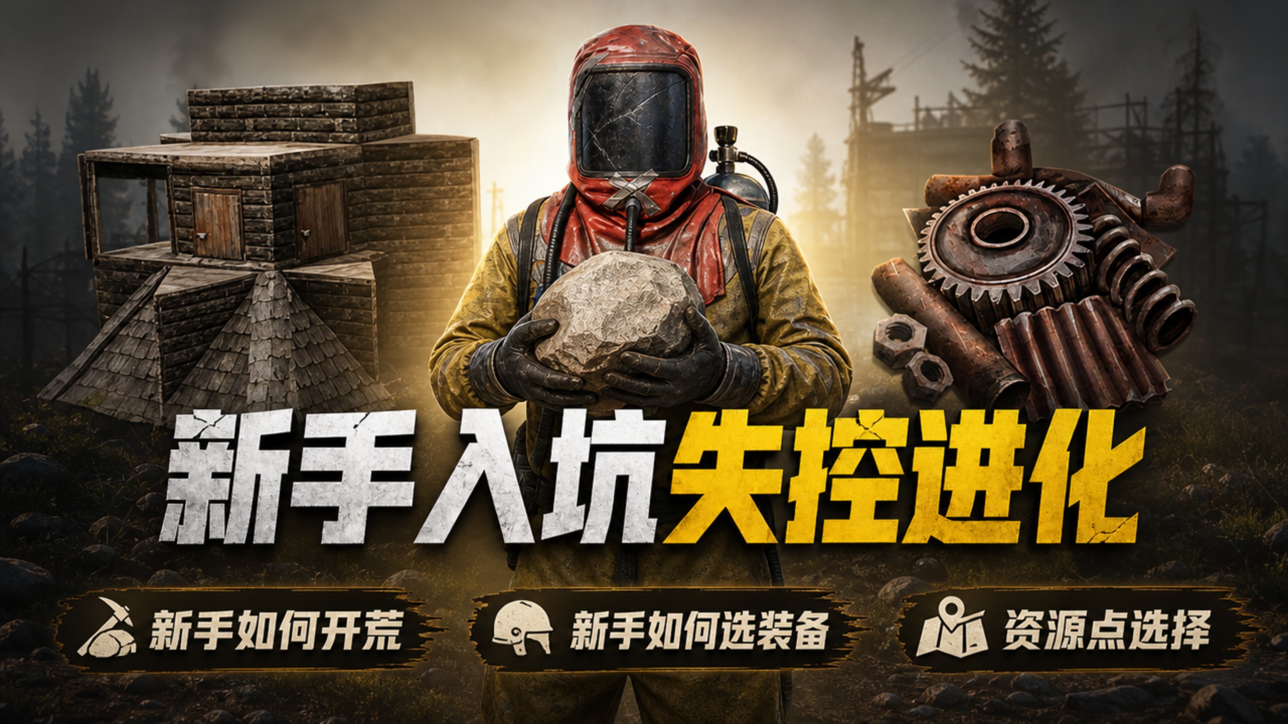 失控进化保姆级新手攻略，包含开局发育，装备选择，实习分钟超级大干货，看完秒变大高玩！